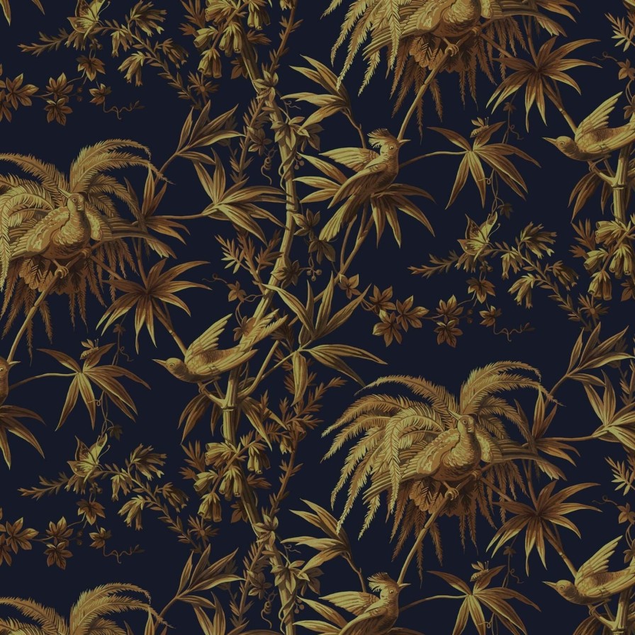 Wallpaper House of Hackney | Aurora Wallpaper-Midnight & Gold