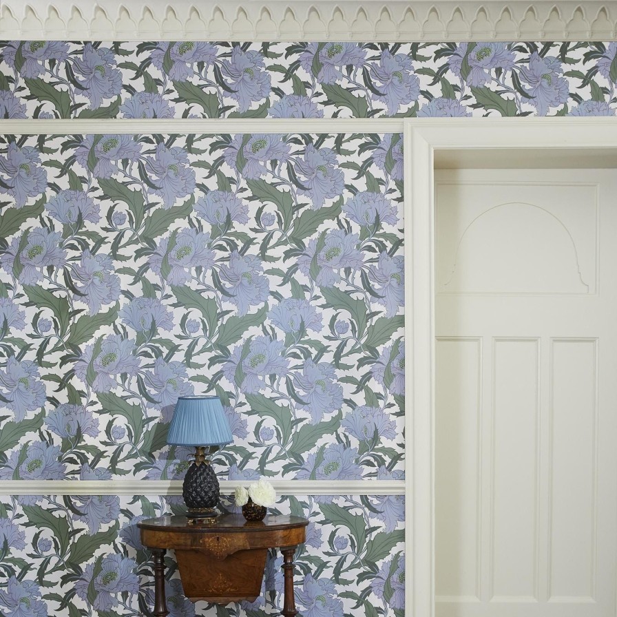 Wallpaper House of Hackney | Minerva Wallpaper-Periwinkle