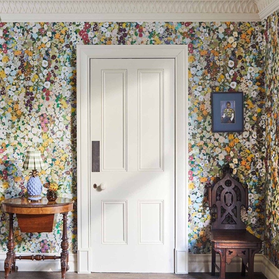 Wallpaper House of Hackney | Hollyhocks Wallpaper-Summer