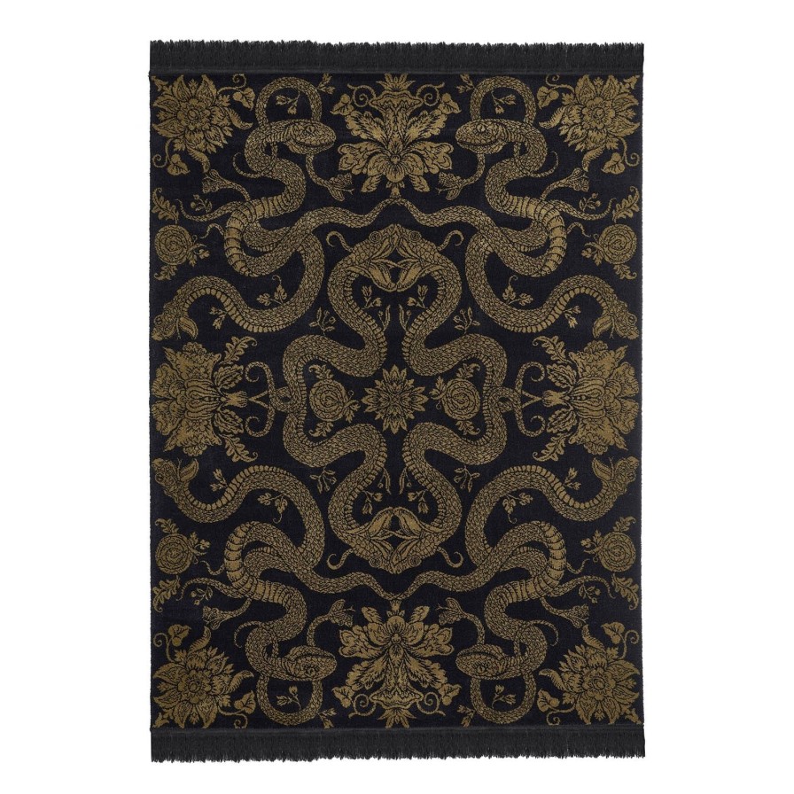 Furnishings House of Hackney Rugs | Anaconda Rug-Black